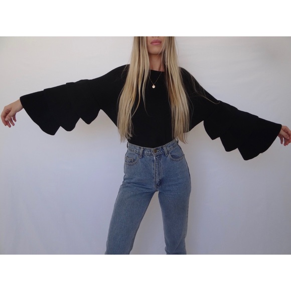 Halogen Ruffle Sleeve Sweater - Picture 2 of 5